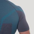 Bezšvové tričko OG1 Grey/Blue - GymBeam, veľkosť XL