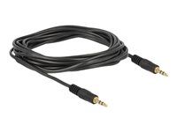 Audio kábel - mini-phone stereo 3,5 mm s pinmi (male) do mini-phone stereo 3,5 mm s pinmi (male) - 3 m - čierna