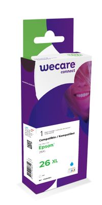 WECARE ARMOR ink kompatibilný s EPSON C13T26324010, modrá/cyan