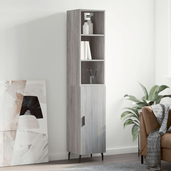 vidaXL Vysoká skrinka dub sonoma 34,5x34x180 cm spracované drevo