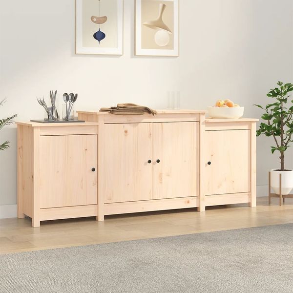 vidaXL Komoda 164x37x68 cm masívne borovicové drevo