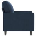 vidaXL Kreslo modré 60 cm zamat