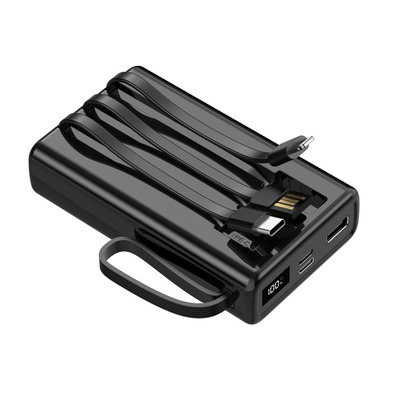 Setty power bank 10000 mAh with cables SPB-LC-210 black