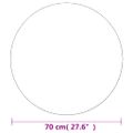 vidaXL Nástenné zrkadlo 70 cm okrúhle sklenené