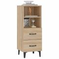 vidaXL Komoda vo farbe dubu sonoma 34,5x34x90 cm spracované drevo