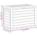 vidaXL Záhradný úložný box antracitový 78x44x55 cm
