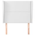 vidaXL Čelo postele so záhybmi modré 83x23x118/128 cm umelá koža