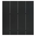 vidaXL Paraván so 4 panelmi, čierny 160x180 cm oceľ