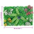 vidaXL Umelý plot z rastlín 6 ks zelený 40x60 cm
