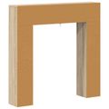 vidaXL Rám krbu Dub sonoma 102 x 18 x 100,5 cm Kompozitné drevo