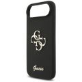 Puzdro Guess Silicone Big 4G Script pre iPhone Air čierna