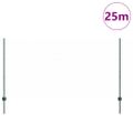 vidaXL Hexagonálny plot s stĺpom 25 x 1,2 m PVC potiahnutá oceľ Zelená