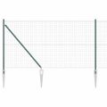 vidaXL Európsky plot s hrotmi 10 x 1,2 m PVC potiahnutá oceľ Zelená