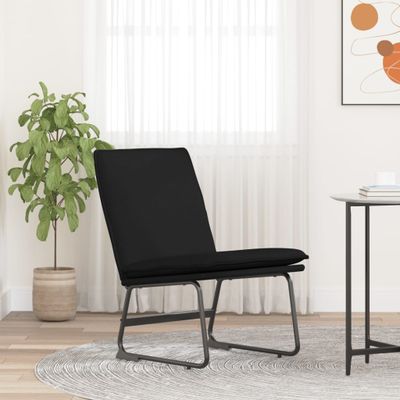 vidaXL Kreslo čierna 52x75x76 cm látka