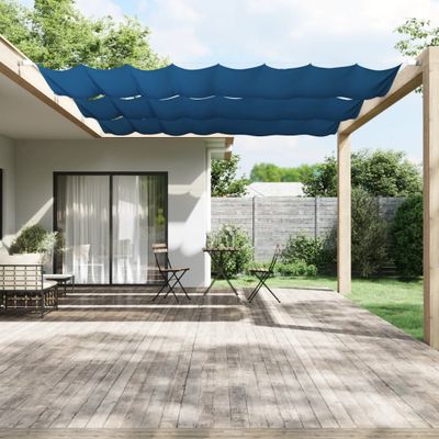 vidaXL Vertikálna markíza modrá 140x420 cm oxfordská látka