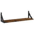 vidaXL Nástenné police 2 ks dymový dub 60x15x15,5 cm