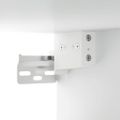 vidaXL Zrkadlová skrinka s LED biela 76x15x55 cm