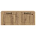 vidaXL Nástenná TV skrinka 78,5 x 41 x 30 cm Dub artisan