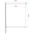 vidaXL Vonkajšia zatemňovacia roleta 125 (Š) x 140 (V) cm biela