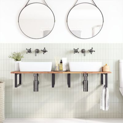 vidaXL Kúpeľňová doska neošetrená 120x50x2 cm masívna akácia