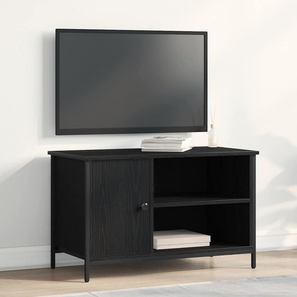 vidaXL TV skrinka Čierny dub 80 x 40 x 50 cm Kompozitné drevo