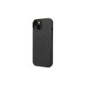Púzdro Karl Lagerfeld pre iPhone 14 Plus 6,7" KLHCP14MFWHK čierny obal z PU kože perforované logo a kovové tlačidlá