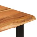 vidaXL Jedálenský stôl 110x50x76 cm masívne akáciové drevo