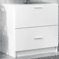 vidaXL Skrinka pod umývadlo biela 59x37x59 cm kompozitné drevo