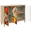 vidaXL Servírovacia skriňa GENNEP Sonoma 102 x 33 x 75 cm