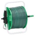 vidaXL Voľne stojaci zelený hadicový bubon sada koncoviek 0,5" 20m PVC