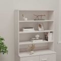 vidaXL Nadstavec na komodu HAMAR, biely 90x30x100 cm, borovica