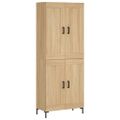 vidaXL Vysoká skrinka dub sonoma 69,5x34x180 cm spracované drevo
