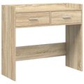 vidaXL Konzolový stôl Dub sonoma 90 x 35 x 80 cm Kompozitné drevo
