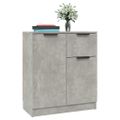 vidaXL Komody 2 ks betónové sivé 60x30x70 cm spracované drevo