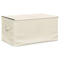 vidaXL Úložné boxy 2 ks látkové 50x30x25 cm krémové