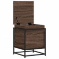 vidaXL Úložný box s vekom hnedý dub 40x40x51,5 cm kompozitné drevo