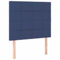vidaXL Čelo postele modré 80x5x118/128 cm látkové