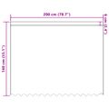 vidaXL Čipková záclona Biela 140 x 200 cm Polyester
