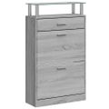 vidaXL Botník Sivý dub sonoma 63x24x104 cm spracované drevo