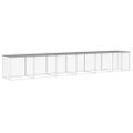 vidaXL Klietka pre kurčatá strecha bledosivá 603x98x90 cm poz. oceľ