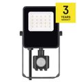 LED reflektor VISIO s pohybovým čidlom, 10W, neutrálna biela, čierný