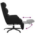 vidaXL Relaxačné kreslo s podnožkou čierne umelá koža