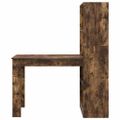 vidaXL Stôl Dymová dub Kompozitné drevo 122 x 67 x 145 cm