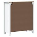 vidaXL Skrinka do kúpelne BERG biela 69,5x34x80 cm masívna borovica