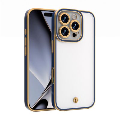 Obal Silky Gold pre iPhone 15 Pro 6,1" modrý