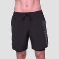 Šortky 2v1 Essence Black - GymBeam, veľkosť XL