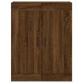 vidaXL Vysoká skrinka hnedý dub 69,5x34x180 cm spracované drevo