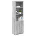vidaXL Vysoká skrinka sivý dub sonoma 50x35x180 cm spracované drevo