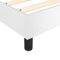 vidaXL Boxspring posteľ s matracom biela 160x200 cm umelá koža