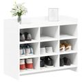vidaXL Skriňa na topánky Biela 85 x 39,5 x 70 cm Kompozitné drevo